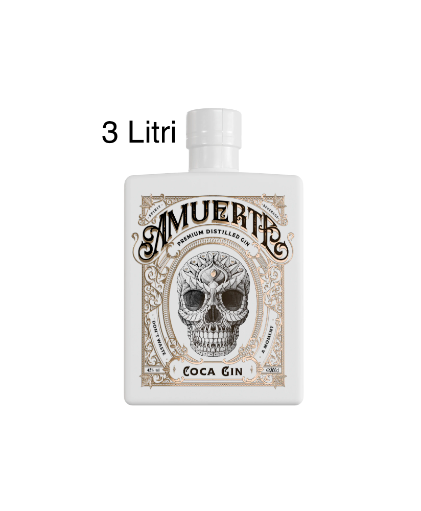 Amuerte - Peruvian Coca Leaf Gin - White Edition - Jeroboam - 3 Liters - 300cl
