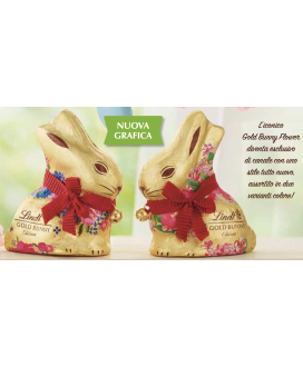 Vendita online Coniglietto Gold Bunny Floreale Lindt & Sprüngli al Latte (SCONTO 10%). Shop on line Coniglietto di cioccolato a