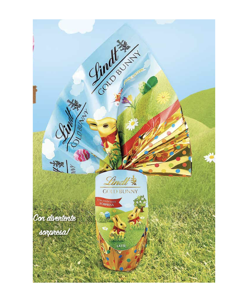 Vendita online Uovo di Pasqua "Madagascar" al Latte Lindt & Sprüngli con Divertenti Sorprese, uova per bambini
