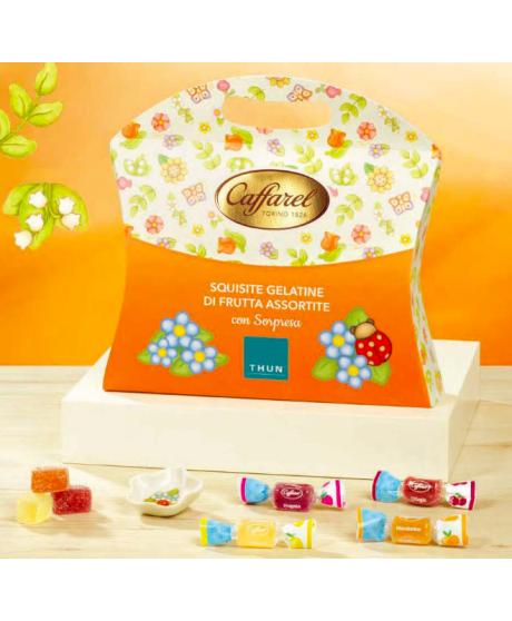 Vendita online scatola con sorpresa Thun di caramelle gelatine Caffarel assortite alla frutta Vendita online scatola con sorpresa Thun di caramelle gelatine Caffarel assortite alla frutta