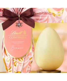 Vendita online Uovo di Pasqua di Cioccolato Bianco con sorprese da bambini Lindt & Sprüngli linea Lella con Allegre Sor