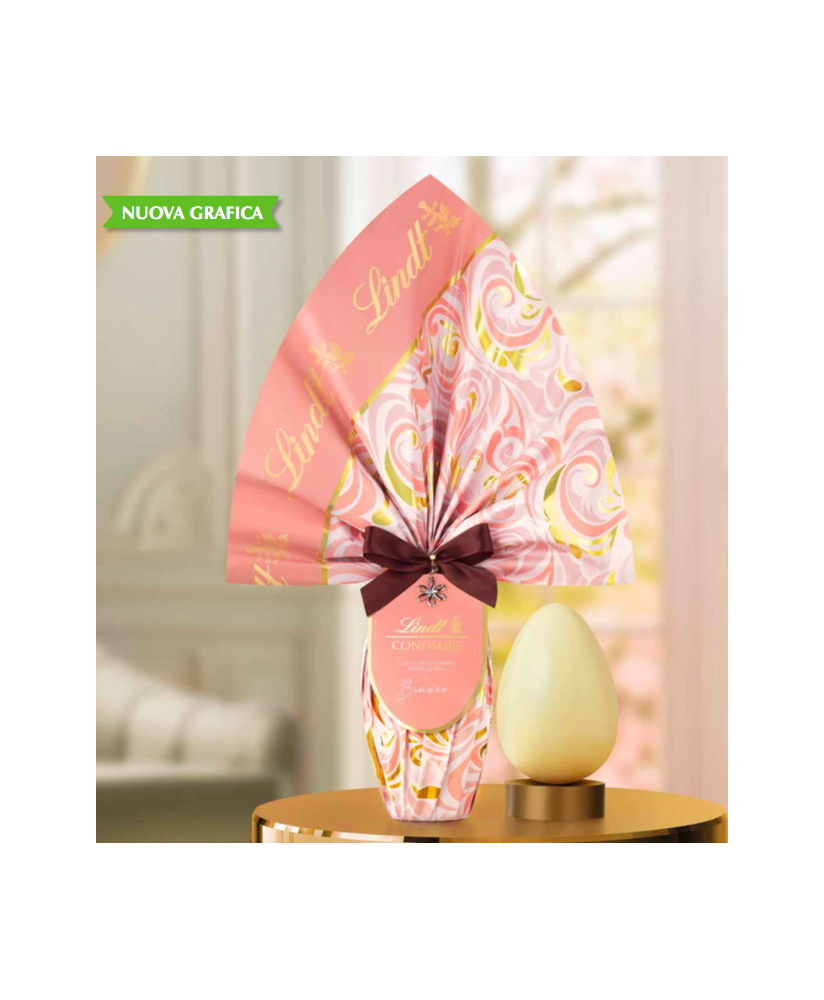 Vendita online Uovo di Pasqua di Cioccolato Bianco con sorprese da bambini Lindt & Sprüngli linea Lella con Allegre Sor