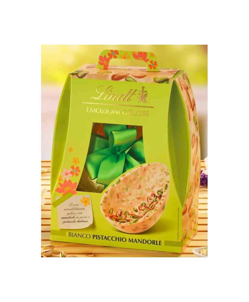 Online shop and price Easter news 2025 Lindt white chocolate egg with salted almonds and pistachios, discount 10% Extra