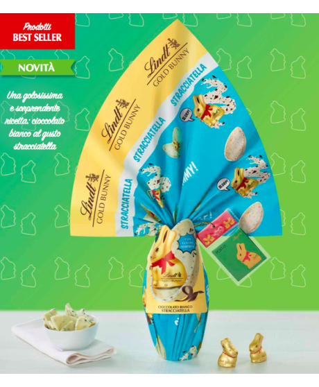 Lindt - Uovo Gold Bunny - Stracciatella - 260g - Novità