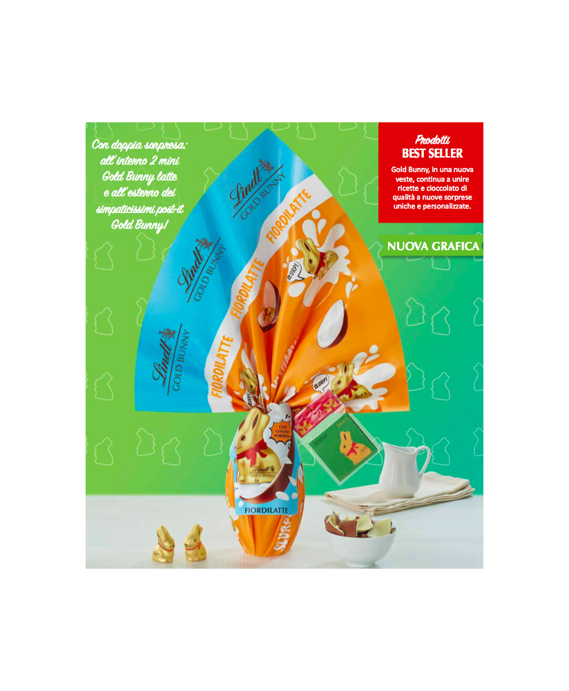 Shop online Easter Eggs Lindt Fiordilatte Gold Bunny | corso101.com