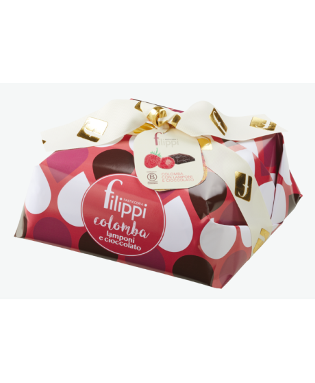 Colomba lamponi e cioccolato Fondente pasticceria Filippi vendita online Colomba lamponi e cioccolato Fondente pasticceria Filippi vendita online