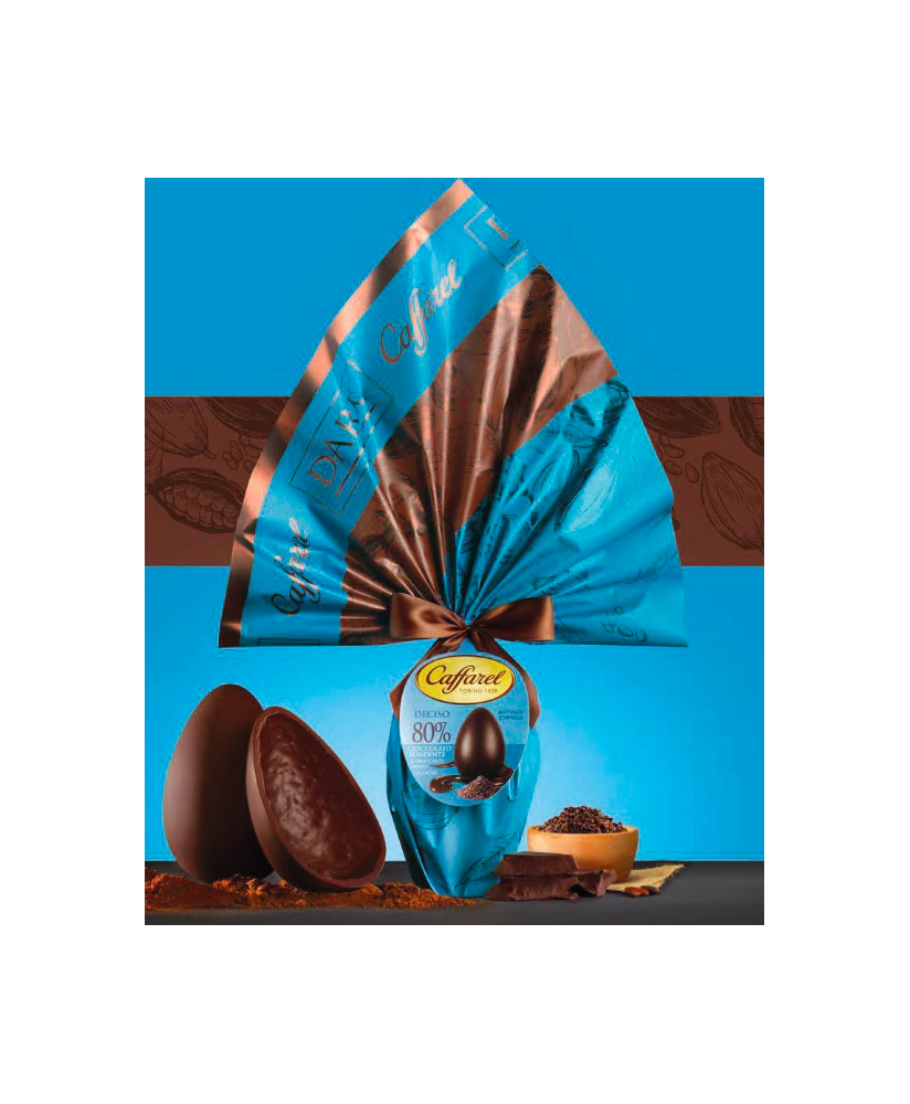Uova di pasqua cafferel cioccolato fondente 75% al lampone| corso101