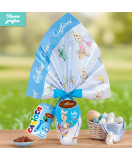 Vendita online Uova Caffarel al latte con sorpresa da maschio. Shop on line uovo Caffarel per bambino al latte, con doppia sorpr