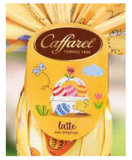 Vendita online Uova Caffarel al latte con sorprese firmate. Shop on line uovo Caffarel per adulti al latte, con sorpresa firmata