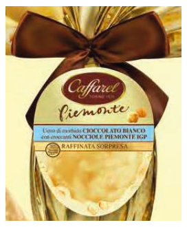 Vendita online Uova Caffarel di cioccolato bianco con pistacchi e mandorle salate. Shop on line uovo Caffarel bianco e pistacchi