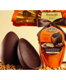 Online sale Dark Chocolate Gianduja Chocolate eggs Caffarel. Shop online chocolate Easter egg gianduiotto Caffarel