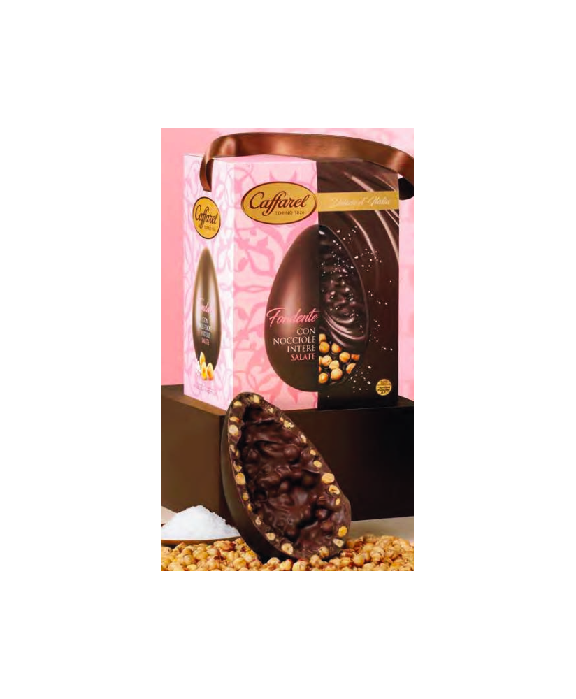 Caffarel - Fondente e Nocciole Intere salate - Delizie d'Italia - 530g