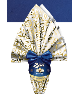 Vendita online Uova dei Baci Perugina di cioccolato Bianco con raffinate sorprese e 4 baci all'interno. Shop on line Uovo di cio