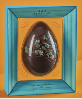 Buy on line italian Easter eggs with surprise Dark Chocolate with Orange Peel . Shop on line easter egg Majani Fiat cremino, dar