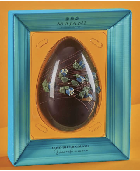 Vendita online uova di Pasqua Majani di cioccolato bianco con amarene. Shop on line Uovo di Pasqua con amarene