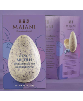 Vendita online uova di Pasqua Majani di cioccolato bianco con amarene. Shop on line Uovo di Pasqua con amarene
