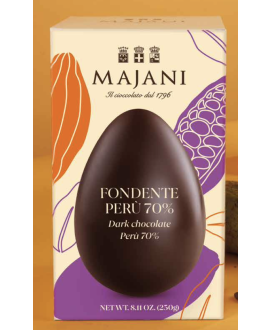 Online sales Easter eggs Italian Majani 2017 Dark packed with tulle. Shop online Egg Majani Bologna made in italy with cocoa. Be