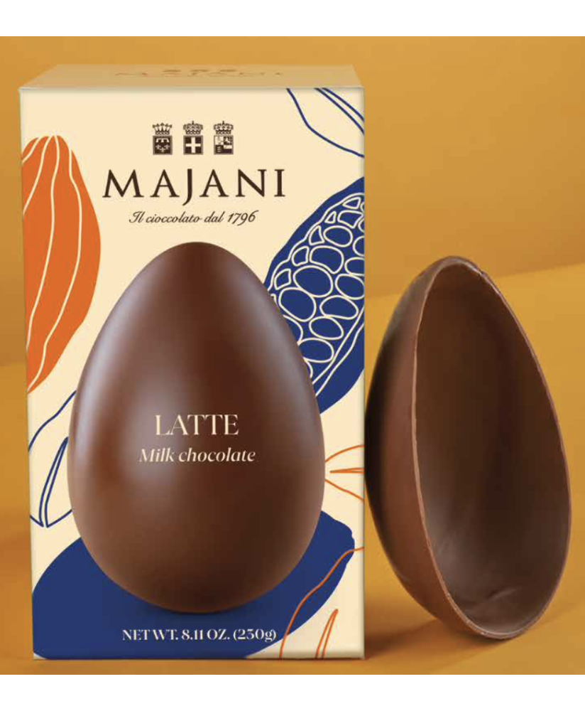 Vendita online uova di Pasqua Majani di cioccolato bianco con amarene. Shop on line Uovo di Pasqua con amarene