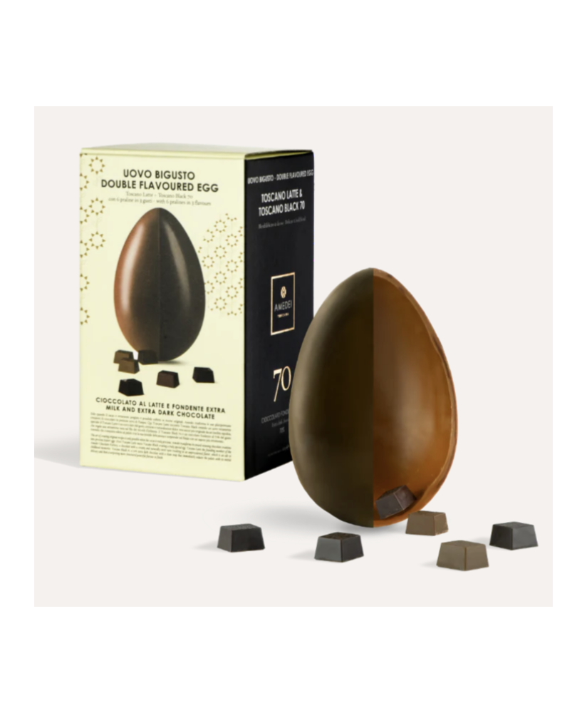 Amedei - Double Taste Chocolate Egg - 450g | corso101.com