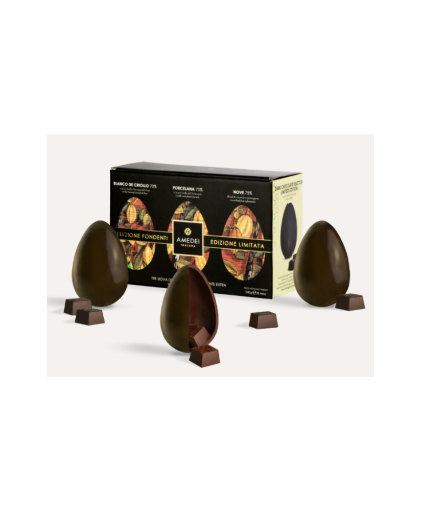 Amedei - Selezione Tre Uova Fondenti - 240g | corso101.com