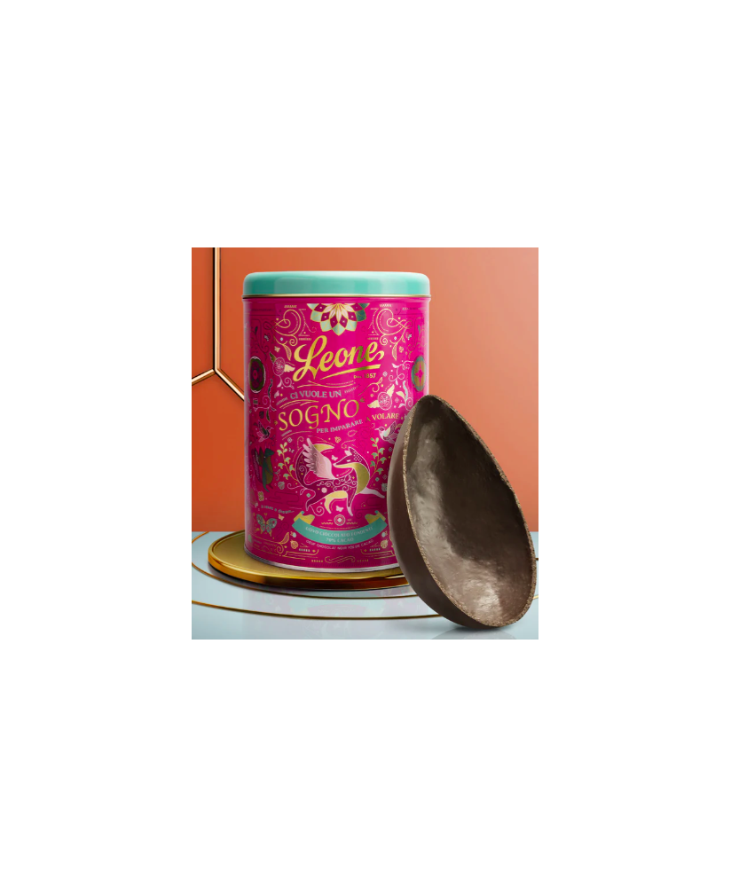 Leone - Uovo Classico Fondente 70% - Latta - 300g | Corso101.com