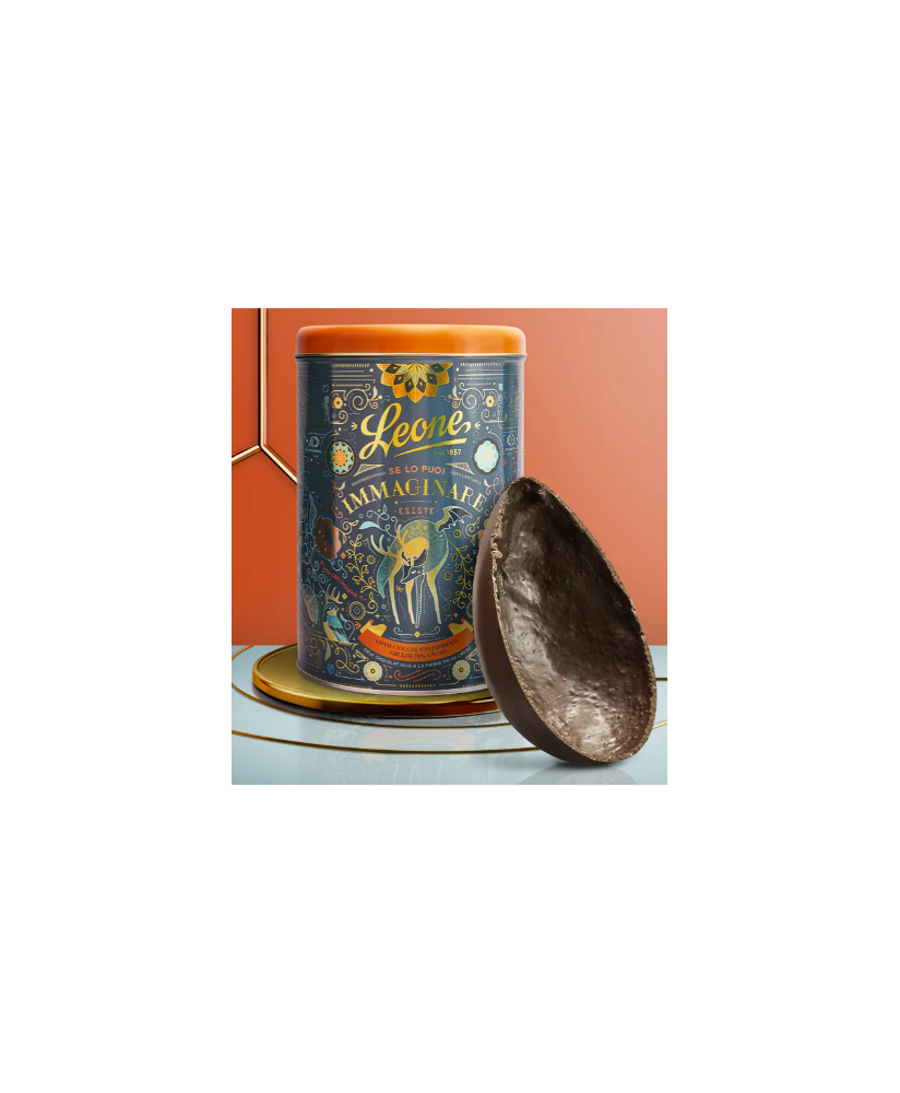 Leone - Grezzo Dark Egg 70% - Tin - 300g