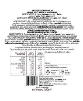 Tumminello - Buatte del Mito - Le Latte dei Ripieni Mandarino e Pistacchio - 250g