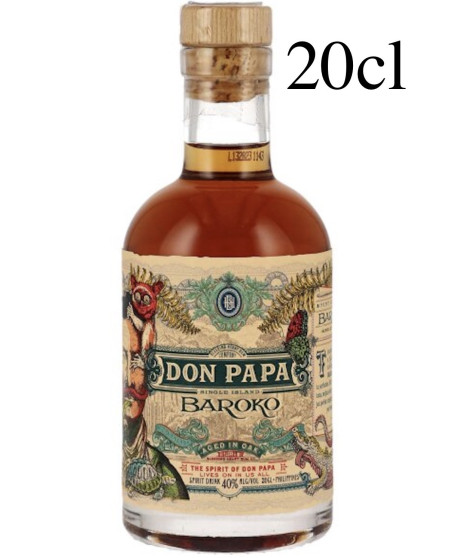 Rum Don Papa - Baroko - Mignon - 20cl Rum Don Papa - Baroko - Mignon - 20cl