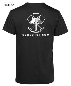 T-shirt in Cotone Nera - Corso101 - New Logo
