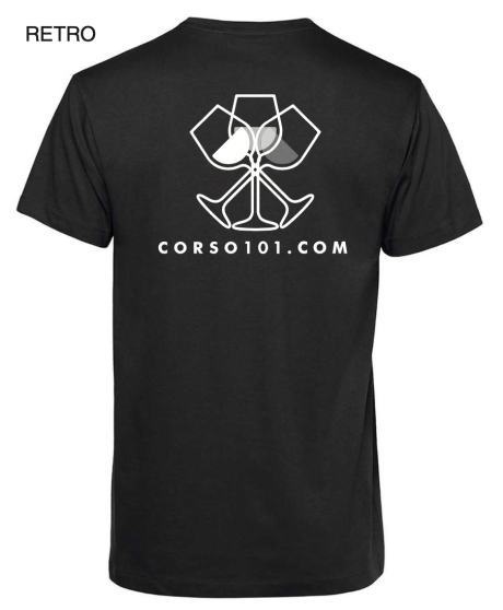 T-shirt in Cotone Nera - Corso101 - New Logo