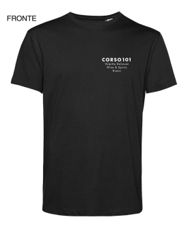 T-shirt in Cotone Nera - Corso101 - New Logo