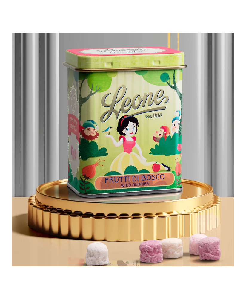 Pastiglie Leone Frutti di Bosco Lattina Biancaneve vendita |corso101