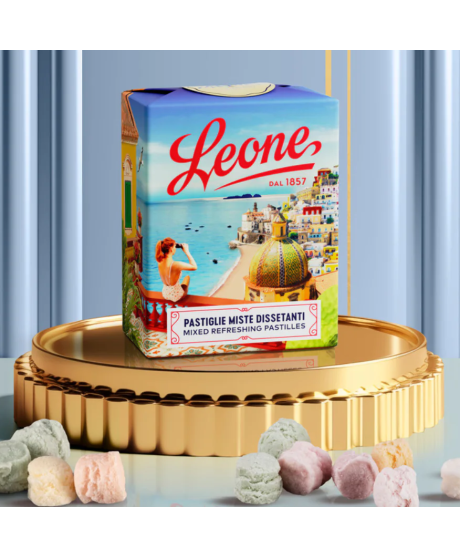 Pastiglie Leone mixed flavours Italian Landscapes Coast gift box shop | corso101 Pastiglie Leone mixed flavours Italian Landscapes Coast gift box shop | corso101