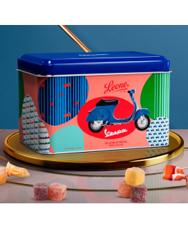 Pastiglie Leone mixed fruit Jellies Vespa Tin gift box shop | corso101