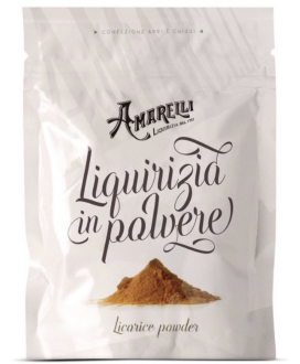 Vendita online polvere di Liquirizia pura artigianale "Amarelli" Spezzatina - Rossano Calabro (Cosenza) dal 1731. Shop on line