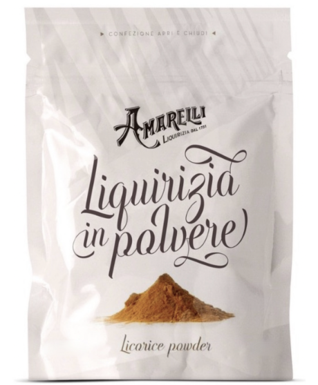 Vendita online polvere di Liquirizia pura artigianale "Amarelli" Spezzatina - Rossano Calabro (Cosenza) dal 1731. Shop on line