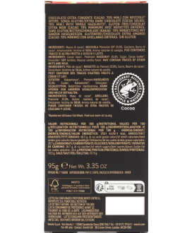 Venchi - Dark Chocolate bar 70% cocoa and Hazelnut price | corso101