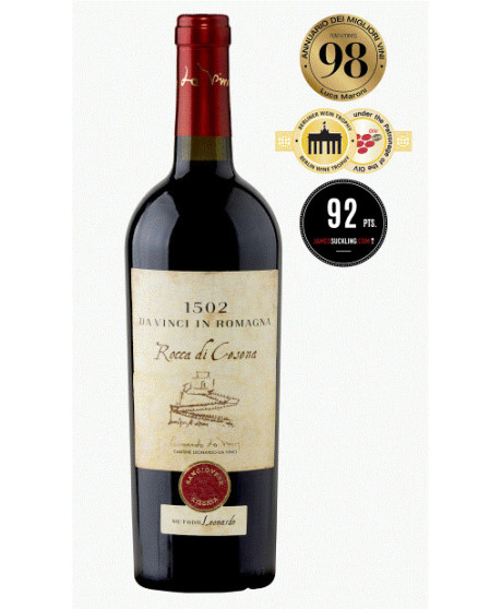 1502 Da Vinci in Romagna - Rocca di Cesena 2020 - Sangiovese Superiore Riserva - Romagna DOC - 75cl 1502 Da Vinci in Romagna - Rocca di Cesena 2020 - Sangiovese Superiore Riserva - Romagna DOC - 75cl