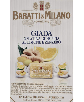 Baratti & Milano fruit Jelly Lemon and Ginger. Shop online Best Candies