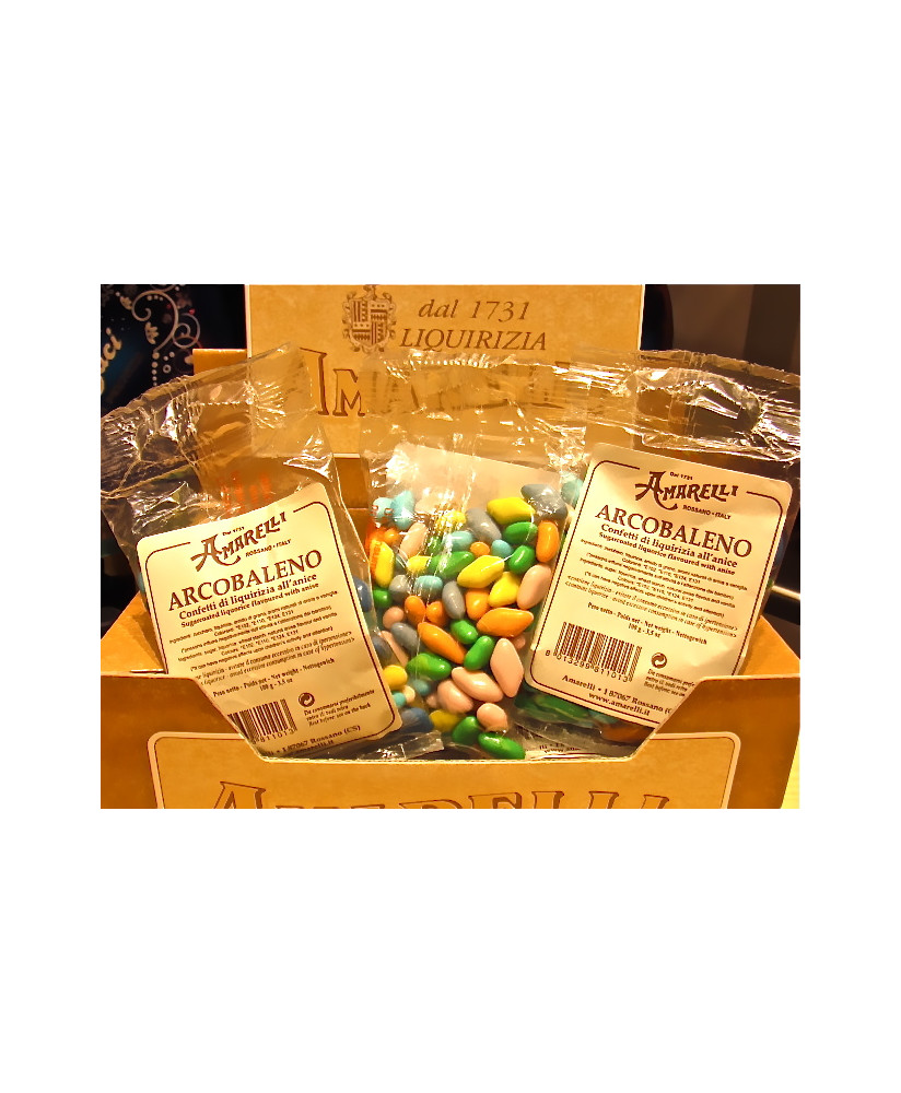 (5 CONFEZIONI X 100g) Liquirizia Amarelli - Arcobaleno