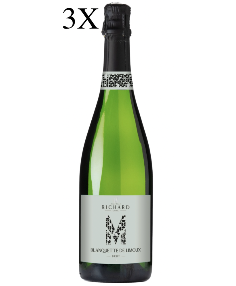 Blanquette de Limoux online sale - Brut Martial Richard AOC. Shop on line French Blanquette, soft sparkling white wine