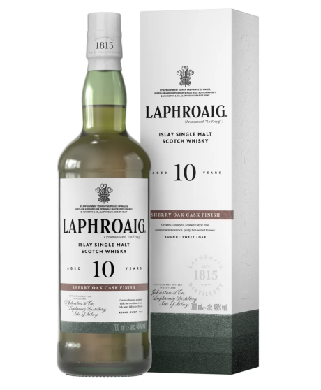 Laphroaig - 10 Years Old - Sherry Cask Finish - Whisky - 70cl Laphroaig - 10 Years Old - Sherry Cask Finish - Whisky - 70cl
