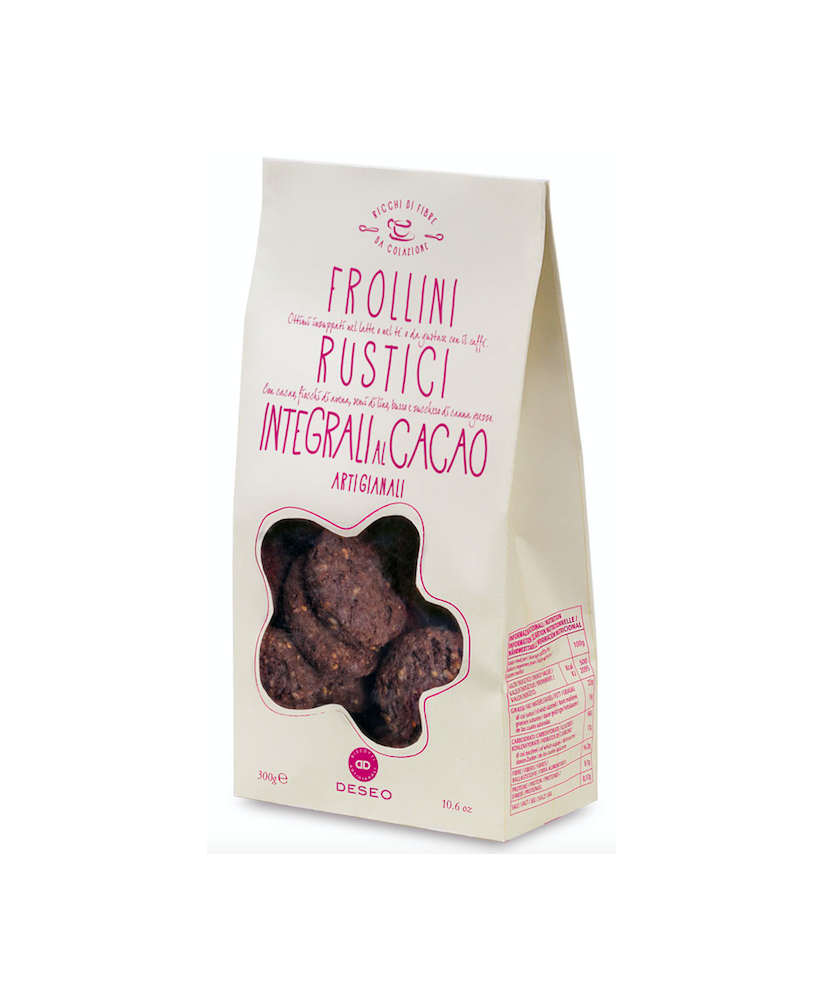 Deseo - Frollini Rustici integrali al Cacao - 300g