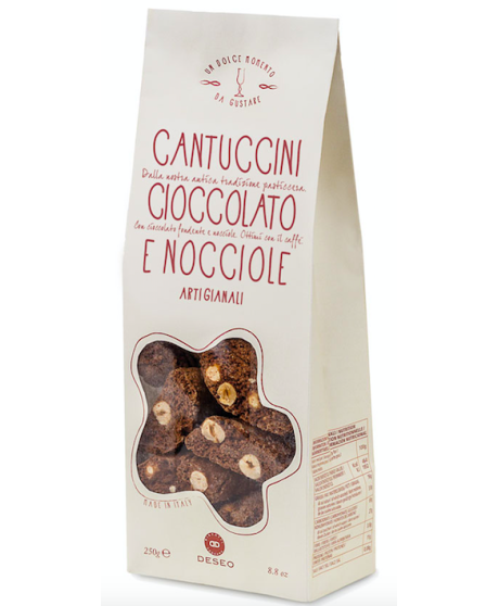 Deseo - Cantuccini al cioccolato Fondente e nocciole Piemonte IGP - 250g