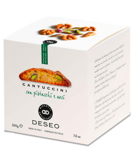 Deseo - Cantuccini Pistacchi e Noci - Scatola - 200g