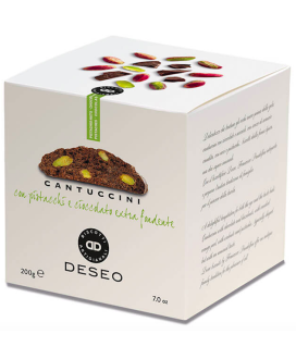 Deseo - Cantuccini Pistacchio e Cioccolato Fondente - Scatola - 200g