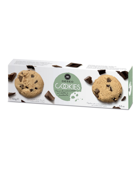 Deseo - Dark and Milk Chocolate Cookies - 160g Deseo - Dark and Milk Chocolate Cookies - 160g