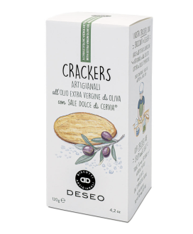 Deseo - Crackers with Extra Virgin Olive Oil and Sweet Cervia Salt - 120g