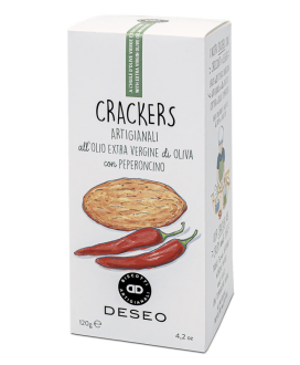 Deseo - Crackers all'olio evo con peperoncino - 120g
