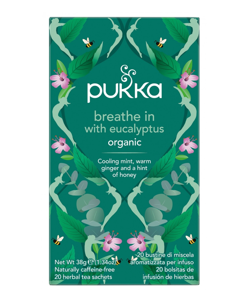 Pukka Herbs filtri Breathe in con eucalipto miglior prezzo online | corso101